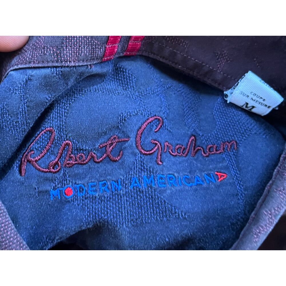 Robert Graham Purple Graphic Pattern Button Up Sh… - image 4